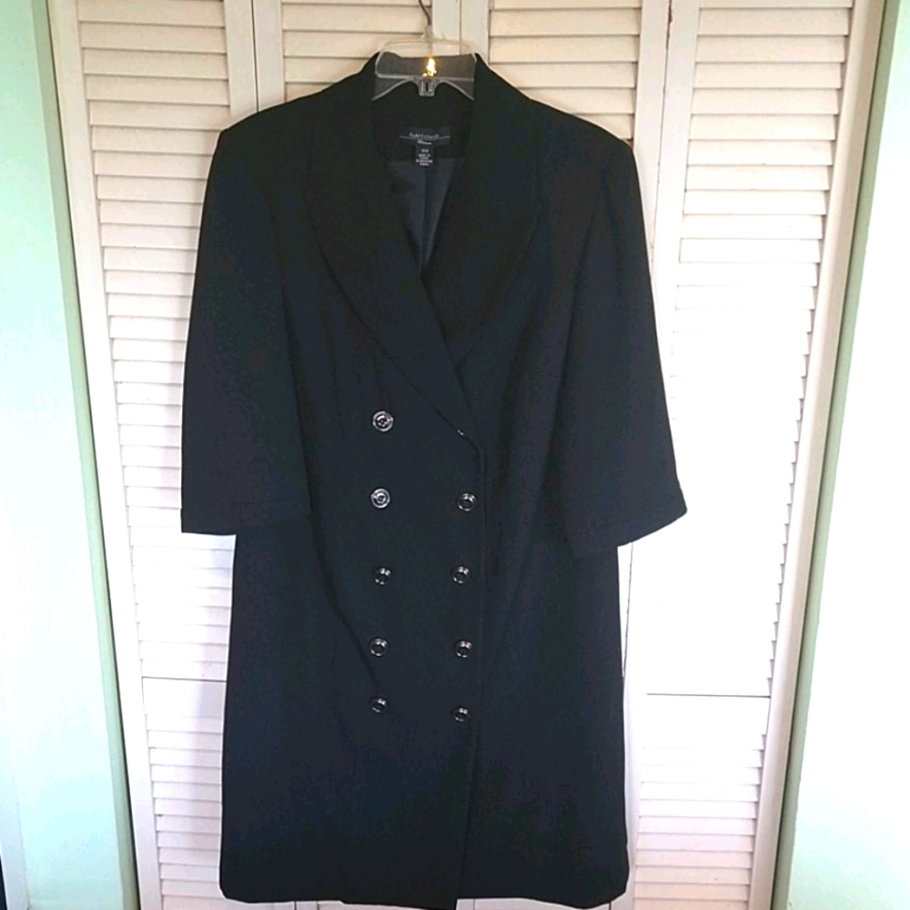 New R&M Richards Double Breasted Dress Coat